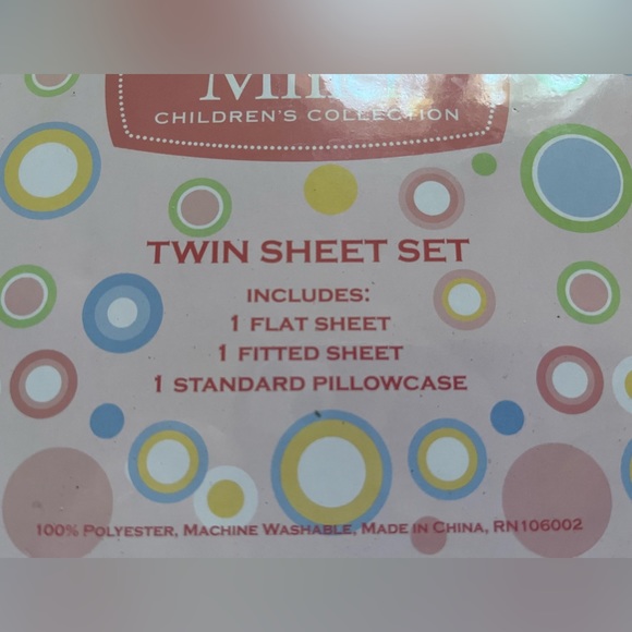 Maggie Miller TWIN Sheet Set 3 Piece Fairy Dancer White Pink New - Picture 3 of 4